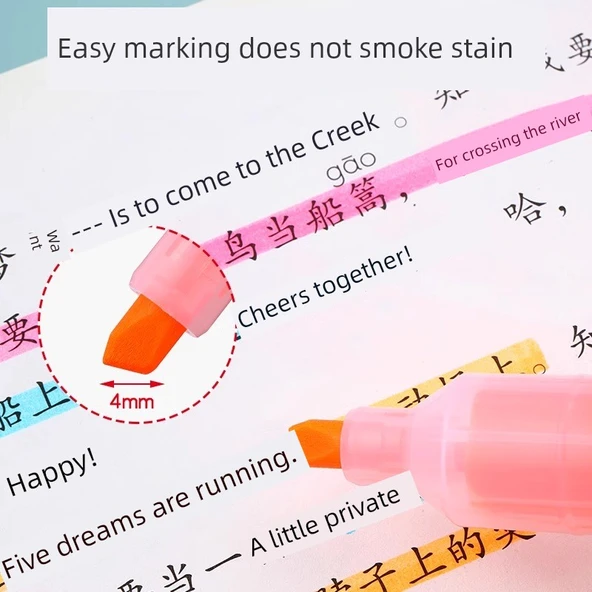 Fluoresan Kalem Seti - 3 Mor - 6