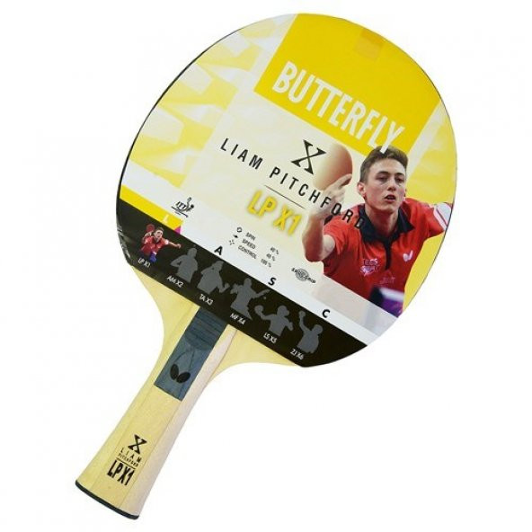 Butterfly 85080 Liam Pitchford LP X1 ITTF Onaylı Masa Tenisi Raketi