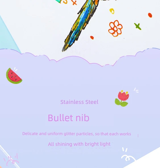 48 Renk Flash Jel Kalem - 1.0mm - Resim 11