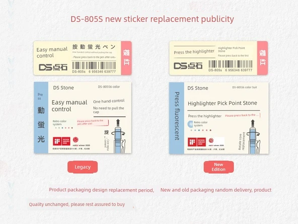 Morandi Macaron Yüksek Belirleyici ve Retro Kalemler - Hafif Retro Mori 5 Renk - 7