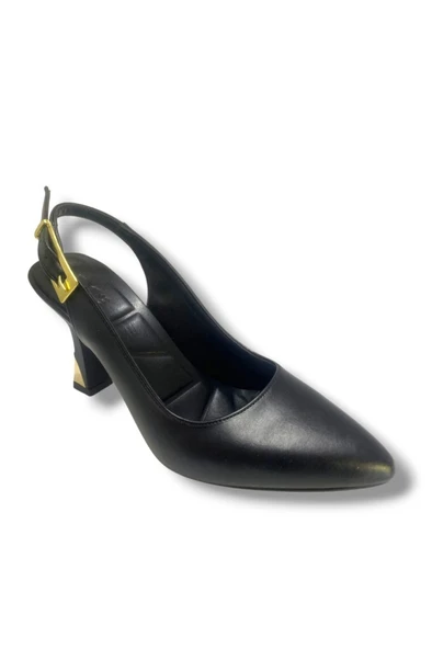 C-Shoes J800-25 Arkası Açık İnce Topuk Kadın Stiletto - 4