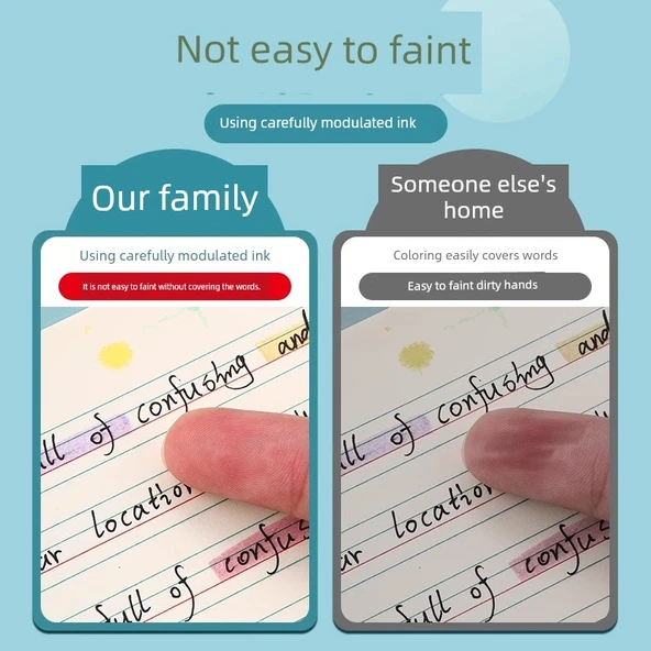 Fluoresan Kalem Seti - 3 Mor - 5