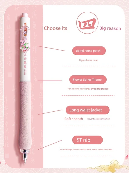 Press Jel Kalem - [Gül Rüyası + Amerikan Tarzı Kupa] 2 Kutuda 8'li Paket - 6