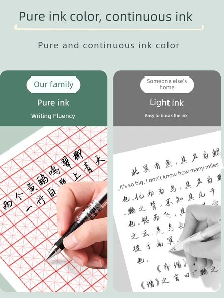 Jel Kalem - 6 Siyah Kalem + 20 Siyah Yedek - 4