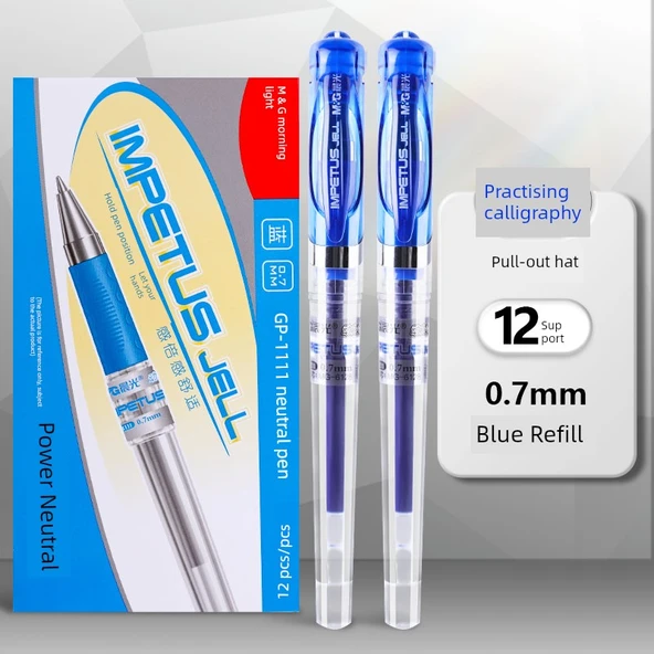 Jel Kalem - 12 Mavi Kalem - 0.7mm