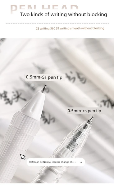 Baskı Jel Kalem 0.5mm ST Uç Hızlı Kuruyan Mürekkep - Beyaz A 5 + Beyaz B 5 + Mavi B 5 - 11