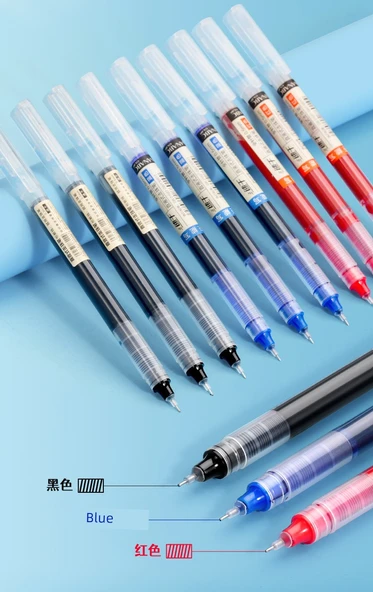 Hızlı Kuruyan 0.5mm Jel Tükenmez Kalem Seti - 50 Adet - Siyah - 11