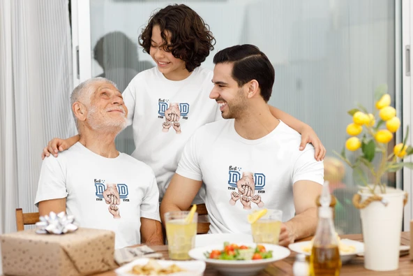 Babalar Günü Kişiselleştirilebilir Kaç Çocuğun Var ? Kısa kollu bisiklet yaka t-shirt - 2