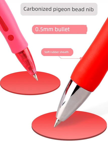 Kırmızı Jel Kalem - [Klasik Baskı Kombinasyonu] 6+20 G-5 Yedek - 11