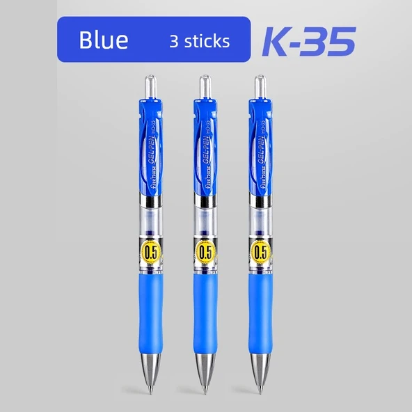 Hızla Kuruyan 0.5mm Jel Tükenmez Kalem - 3 Mavi