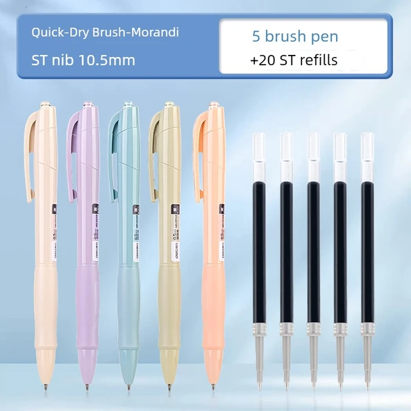Morandi Fırça Kalemi - 5 Kalem + 20 Yedek - 0.5mm