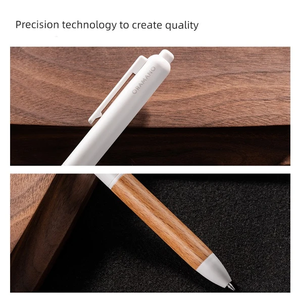 Minimalist Jel Kalem - 0.5mm - Beech Wood - Siyah Mürekkep - 4