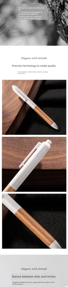 Minimalist Jel Kalem - 0.7mm - Beech Wood - Siyah Mürekkep - 8
