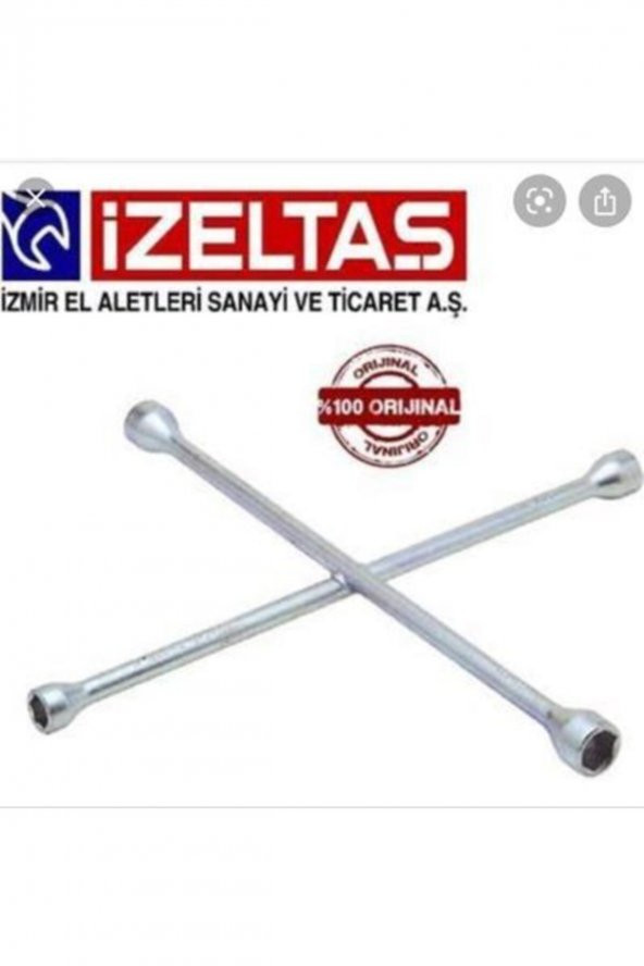 İzeltaş      Bijon Anahtarı (istavroz Tip)17*19*22 Mm