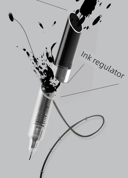 Hızlı Kuruyan Tükenmez Kalem - 12 Adet Siyah - Resim 10