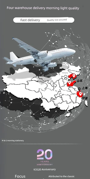 K35 Basmalı Jel Kalem - Cool Siyah K35 - 5+20 Chenguang G-5 Siyah Makaralar - Resim 7