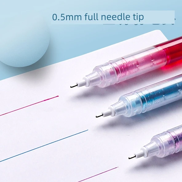 Hızlı Kuruyan Kalem - Siyah Mürekkep - 0.5mm - 10 Adet - Yeni Güncelleme İkinci Nesil - 5