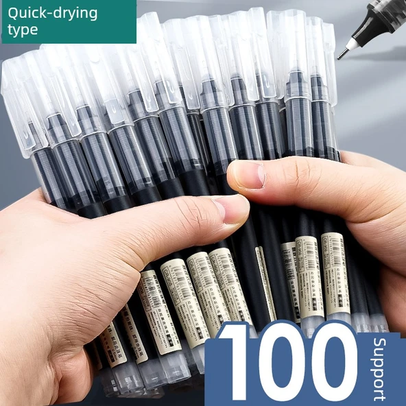 Hızlı Kuruyan Kalem - Siyah Mürekkep - 0.5mm - 50 Adet - 2