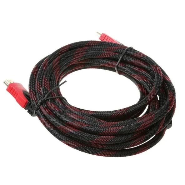 Altın Uçlu 3 Metre Hdmi Kablo Kablosu Örgülü Korumalı Full Hd - 2
