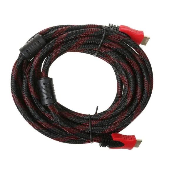 Altın Uçlu 3 Metre Hdmi Kablo Kablosu Örgülü Korumalı Full Hd - 4