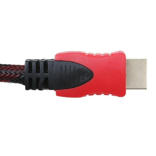 Altın Uçlu 3 Metre Hdmi Kablo Kablosu Örgülü Korumalı Full Hd - 3