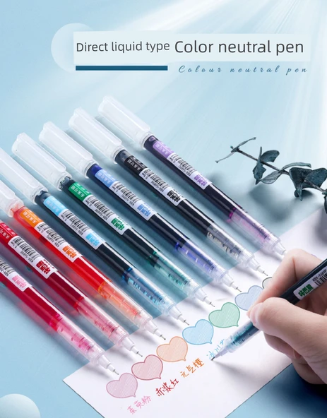 Hızlı Kuruyan Kalem - Siyah Mürekkep - 0.5mm - 50 Adet - 7