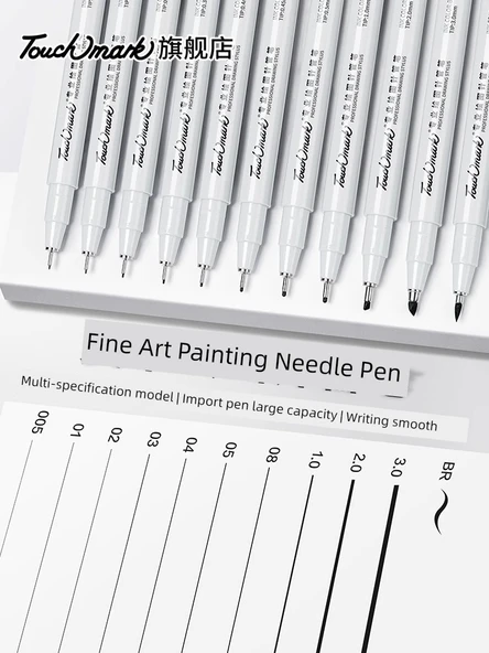 İğne Kalem - Morandi Renk 0.5mm 4'lü Paket - 2