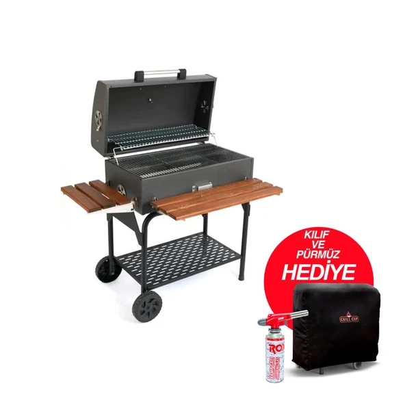 Grill Cup GC-075 Kömürlü Mangal   MatSiyah ürün görseli 1