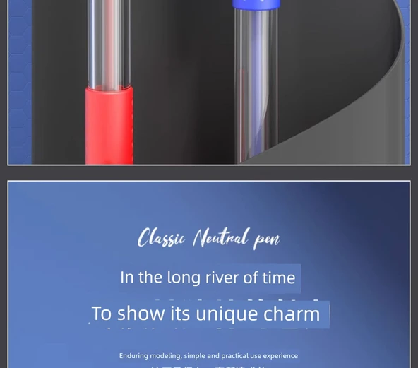 0.5mm Jel Tükenmez Kalem - Kırmızı - 12'li Paket - 8