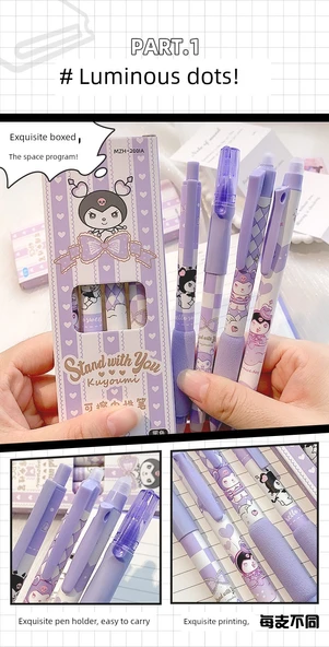 Silinebilir Jel Kalem 0.5mm - Panda Kristal Mavi - 8