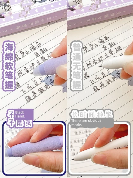 Silinebilir Jel Kalem 0.5mm - Panda Siyah - 3