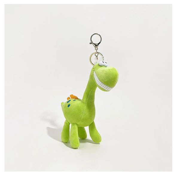 Dinozor Peluş Anahtarlık - Açık Mavi - Daha Az Akıllı Dinozorlar - 12