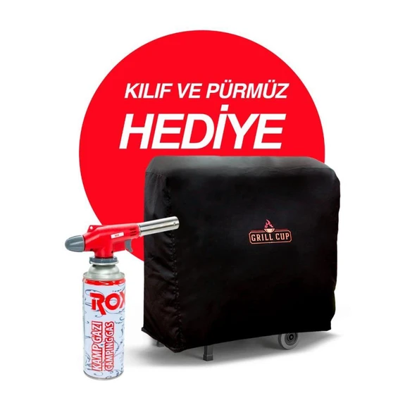 Grill Cup GC-050 Kömürlü Mangal  Yeşil - Resim 2