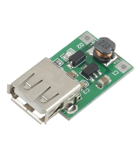 DC 5V 1200 mA USB Çıkışı Voltaj Yükseltici Regülatör Kartı - Step Up - 5 Adet - Resim 6