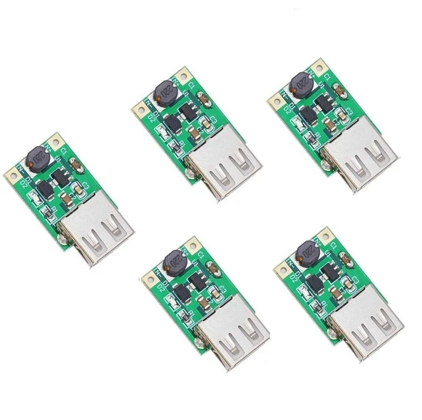 DC 5V 1200 mA USB Çıkışı Voltaj Yükseltici Regülatör Kartı - Step Up - 5 Adet ürün görseli