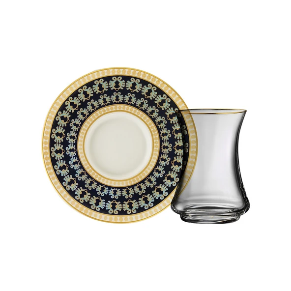 Sandro Moreno 1453 Şangay Gold 12 Parça 6 Kişilik Çay Seti 110 Ml Ar210363 - 3