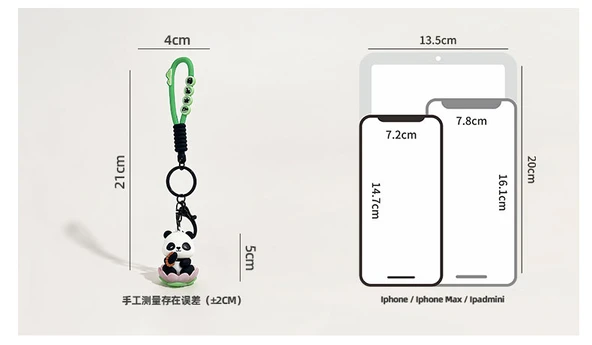 Işıklı Lotus Panda Anahtarlık - Lotus Tilkisi - 12