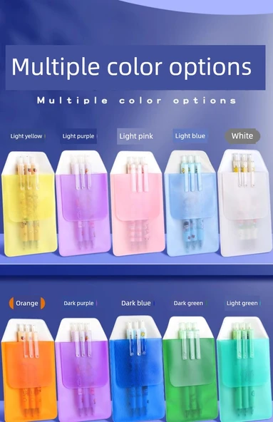 Sızdırmaz Mürekkep Kalem Kılıfı - Sarı - 5 Paket - 9