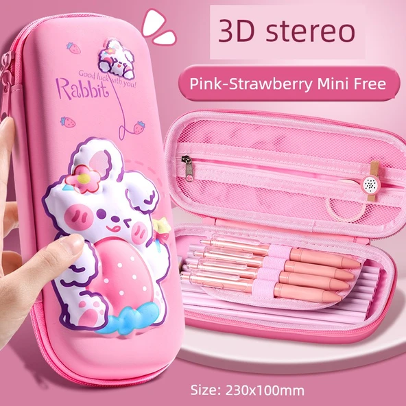 3D Çizgi Film Kalemlik - Mini Tavşan