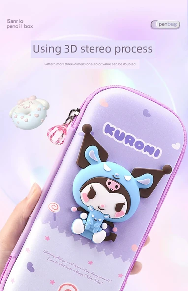 Sanrio Kalem Kutusu - Mor Kulomi Temel Takım - 12