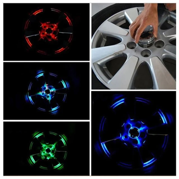 Sunup Led Işıklı Araba Tekerlek Göbek Kapağı - 2