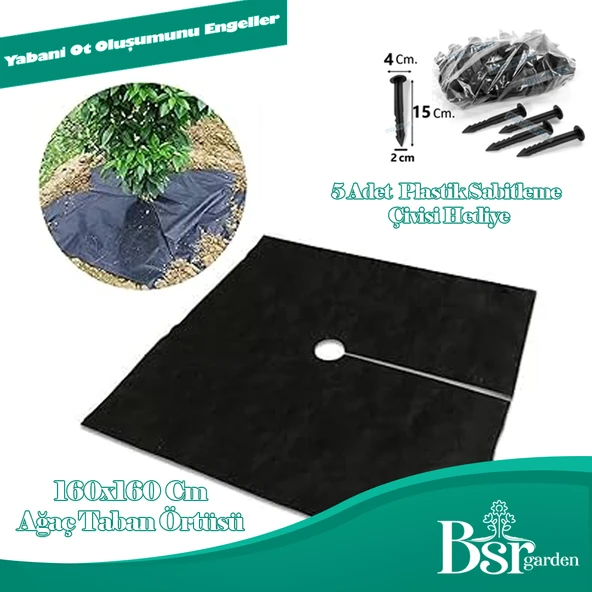 Ağaç Taban Örtüsü 160x160 10 Adet Bsr Garden