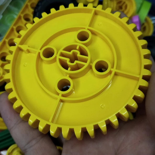 DIY Montaj Mekanik Dişli Parçaları - Yüksek 16 Delik 7 Geçişli [1] - 2