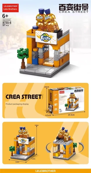 3D Yapboz Yapı Blokları - Kahve Evi 129 8577-5 - 12