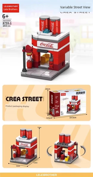 3D Yapboz Yapı Blokları - Kahve Evi 129 8577-5 - 9