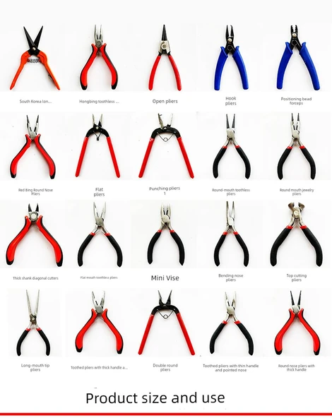 DIY Takı Yapım Pense Seti - Mini Vize - 7