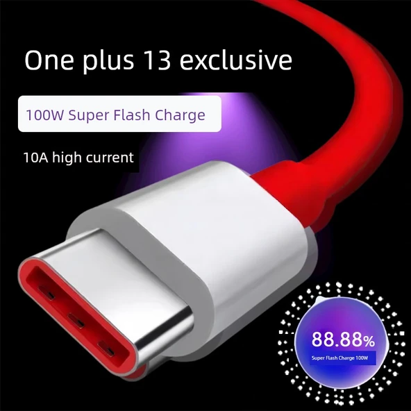 OnePlus 13 100W Süper Hızlı Şarj Kablosu - 2m