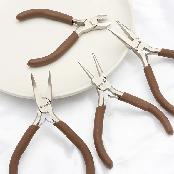 Karbon Çelik El Aleti Pense - Toz Saplı Düz (Dişsiz) 12cm - 5