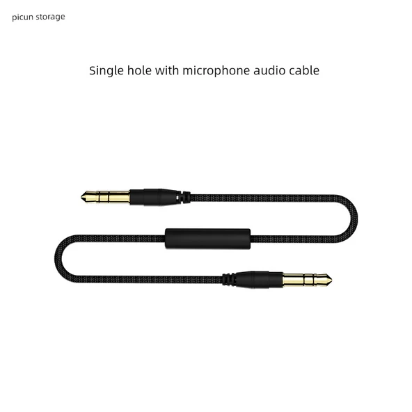 3.5mm Mikrofon Ses Kablosu - Tek Delik - 1.5m - 3