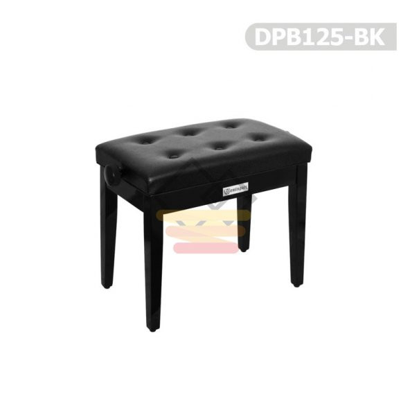 Piyano Aksesuar Koltuk Tabure Dominguez Ayarlı Siyah DPB125-BK - 1